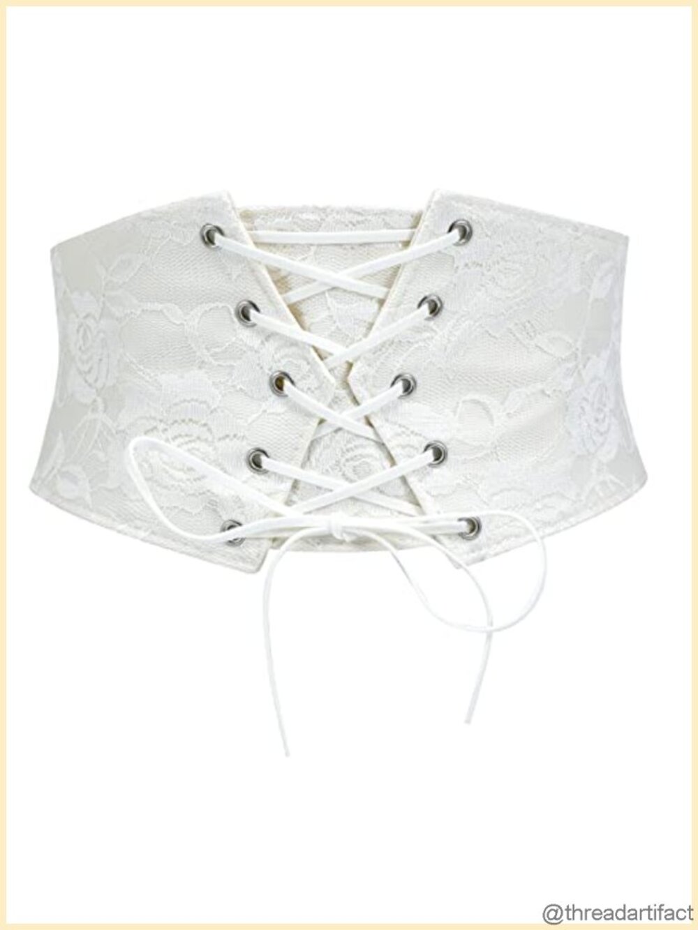 Wide Elastic Corset Belt Lace-Up Wasp Belt for Women
